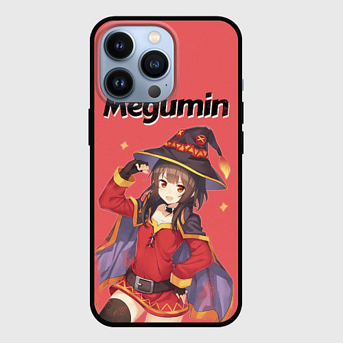 Чехол iPhone 13 Pro Megumin / 3D-Черный – фото 1