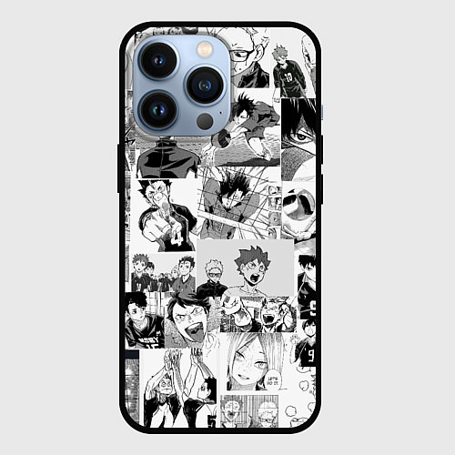 Чехол iPhone 13 Pro Haikyu / 3D-Черный – фото 1