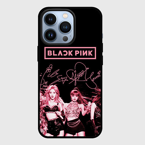 Чехол iPhone 13 Pro BLACKPINK / 3D-Черный – фото 1