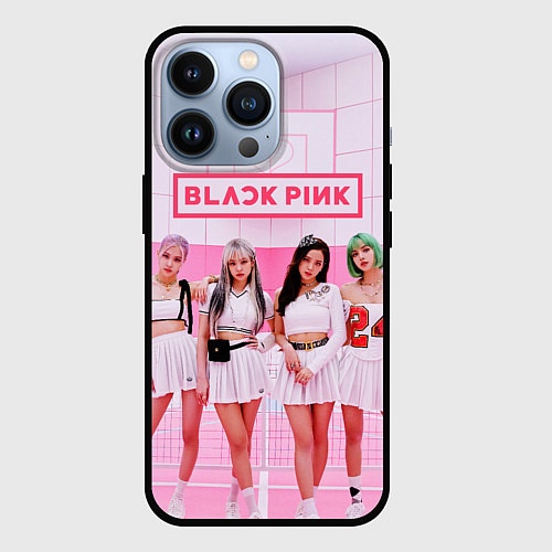 Чехол iPhone 13 Pro BLACKPINK / 3D-Черный – фото 1