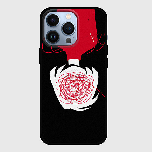 Чехол iPhone 13 Pro Любовь / 3D-Черный – фото 1