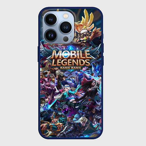 Чехол iPhone 13 Pro Mobile Legends Z / 3D-Тёмно-синий – фото 1