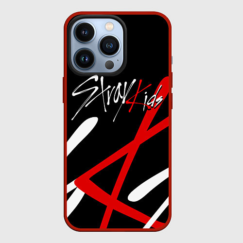 Чехол iPhone 13 Pro STRAY KIDS / 3D-Красный – фото 1