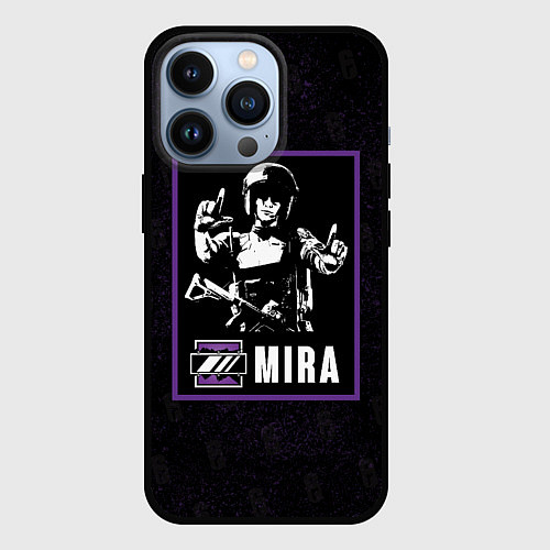 Чехол iPhone 13 Pro Mira / 3D-Черный – фото 1