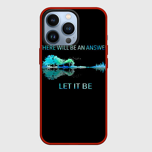 Чехол iPhone 13 Pro The Beatles / 3D-Красный – фото 1