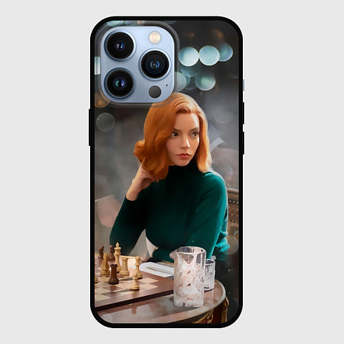 Чехол iPhone 13 Pro Queens Gambit Ход Королевы / 3D-Черный – фото 1