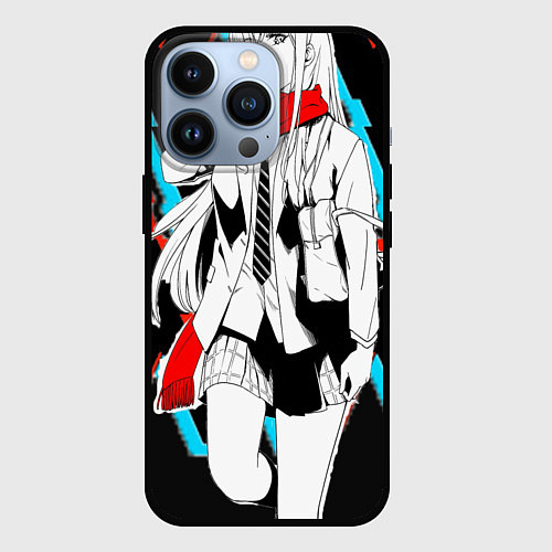 Чехол iPhone 13 Pro Darling in the Franxx / 3D-Черный – фото 1