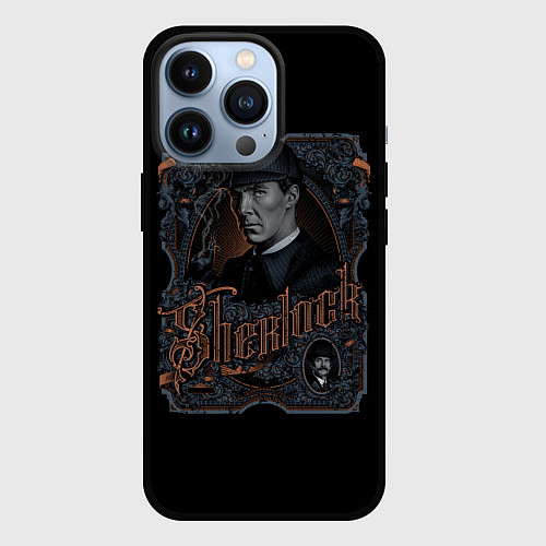 Чехол iPhone 13 Pro Шерлок / 3D-Черный – фото 1