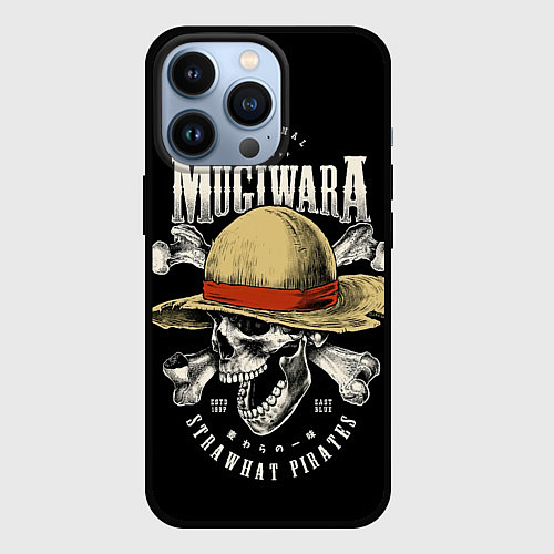 Чехол iPhone 13 Pro MUGIWARA ONE PIECE / 3D-Черный – фото 1