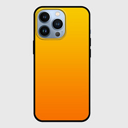Чехол для iPhone 13 Pro Оранжевый градиент, цвет: 3D-черный