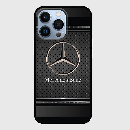 Чехол iPhone 13 Pro MERCEDES BENZ МЕРСЕДЕС БЕНЗ / 3D-Черный – фото 1