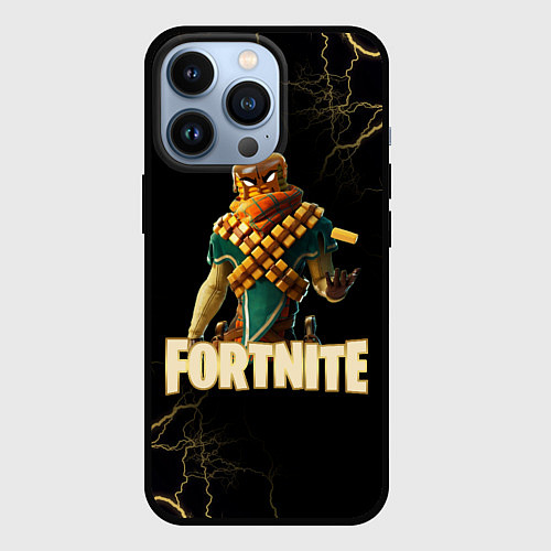 Чехол iPhone 13 Pro Mancake Fortnite / 3D-Черный – фото 1