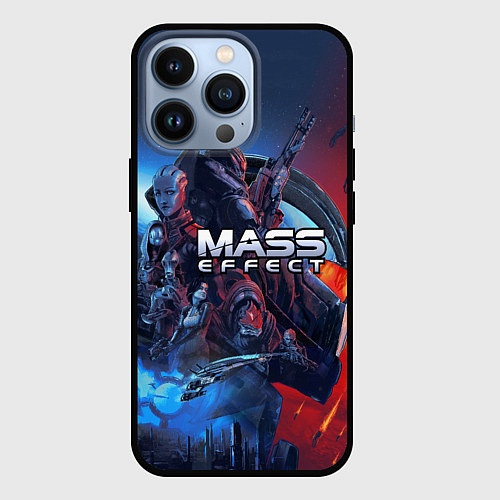 Чехол iPhone 13 Pro Mass EFFECT Legendary ed / 3D-Черный – фото 1