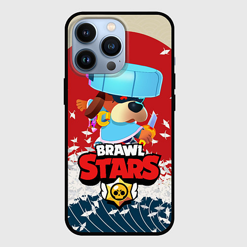 Чехол iPhone 13 Pro Brawl Stars - Ronin Ruffs / 3D-Черный – фото 1