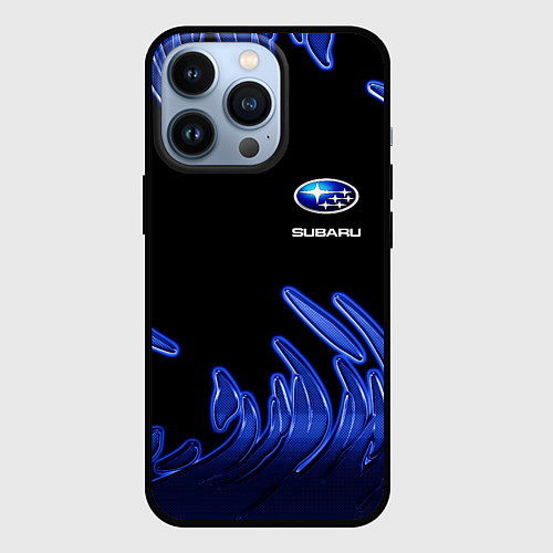 Чехол iPhone 13 Pro Subaru / 3D-Черный – фото 1