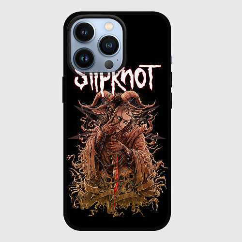 Чехол iPhone 13 Pro SLIPKNOT / 3D-Черный – фото 1