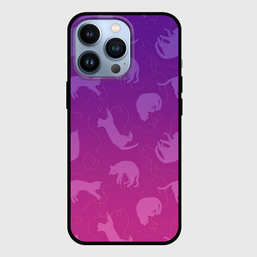 Чехол iPhone 13 Pro Котятки / 3D-Черный – фото 1