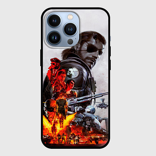 Чехол iPhone 13 Pro Metal Gear / 3D-Черный – фото 1