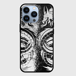 Чехол для iPhone 13 Pro ДРАКОНЫ DRAGONS, цвет: 3D-черный