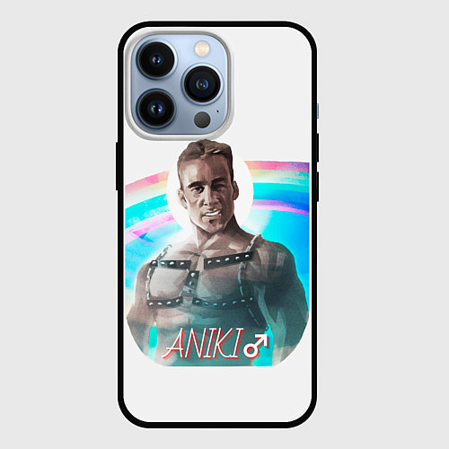 Чехол iPhone 13 Pro Aniki / 3D-Черный – фото 1