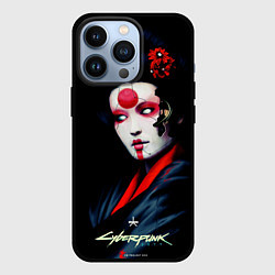 Чехол iPhone 13 Pro Cyberpunk 2077 самурай