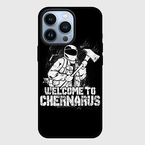 Чехол iPhone 13 Pro DayZ Chernarus / 3D-Черный – фото 1