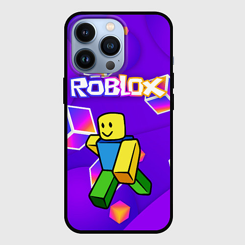 Чехол iPhone 13 Pro ROBLOX КУБЫ / 3D-Черный – фото 1