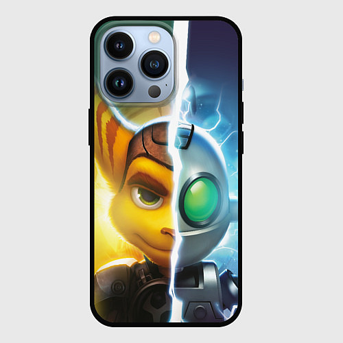 Чехол iPhone 13 Pro Рэтчет и Кланr / 3D-Черный – фото 1