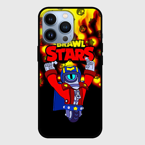 Чехол iPhone 13 Pro Brawl StarsStu / 3D-Черный – фото 1