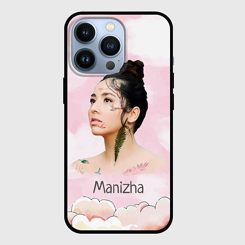 Чехол iPhone 13 Pro Манижа Manizha / 3D-Черный – фото 1