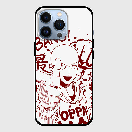 Чехол iPhone 13 Pro One-Punch Man / 3D-Черный – фото 1