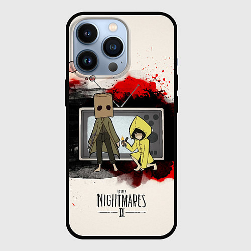 Чехол iPhone 13 Pro Little Nightmares 2 / 3D-Черный – фото 1