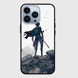 Чехол для iPhone 13 Pro Атака Титанов, цвет: 3D-черный