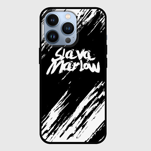 Чехол iPhone 13 Pro SLAVA MARLOW СЛАВА МАРЛОУ / 3D-Черный – фото 1