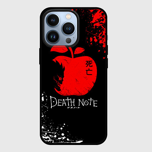 Чехол iPhone 13 Pro DEATH NOTE ТЕТРАДЬ СМЕРТИ / 3D-Черный – фото 1