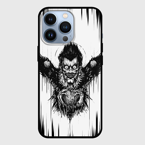 Чехол iPhone 13 Pro DEATH NOTE ТЕТРАДЬ СМЕРТИ / 3D-Черный – фото 1