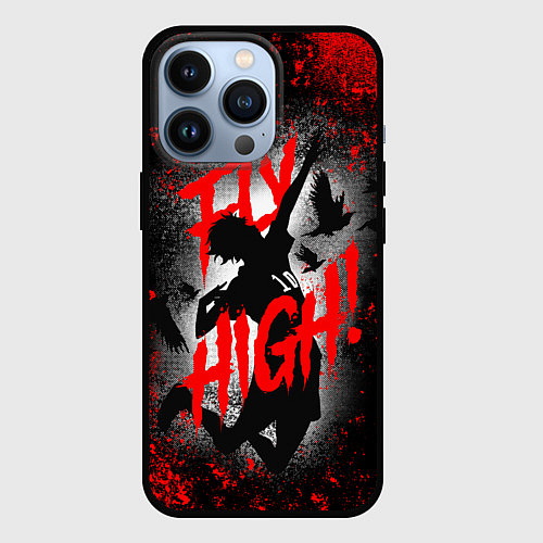 Чехол iPhone 13 Pro FLY HIGH ВОЛЕЙБОЛ!! / 3D-Черный – фото 1