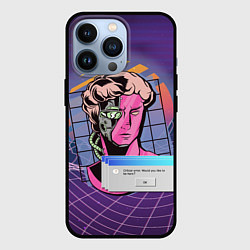 Чехол iPhone 13 Pro Vaporwave Cyborg Statue