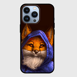 Чехол iPhone 13 Pro Лисенок в капюшоне