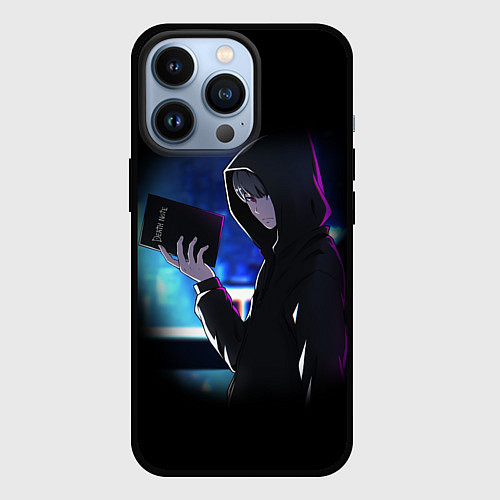 Чехол iPhone 13 Pro DEATH NOTE ТЕТРАДЬ СМЕРТИ / 3D-Черный – фото 1