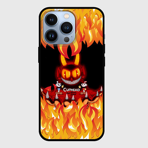 Чехол iPhone 13 Pro CUPHEAD DEVIL / 3D-Черный – фото 1
