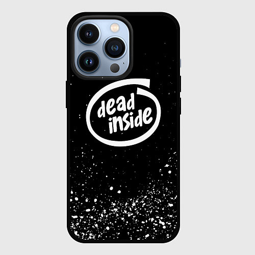 Чехол iPhone 13 Pro DEAD INSIDE / 3D-Черный – фото 1