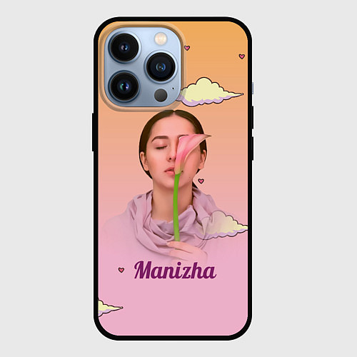 Чехол iPhone 13 Pro Манижа Manizha / 3D-Черный – фото 1