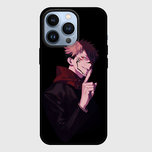 Чехол iPhone 13 Pro МАГИЧЕСКАЯ БИТВА SUKUNA / 3D-Черный – фото 1