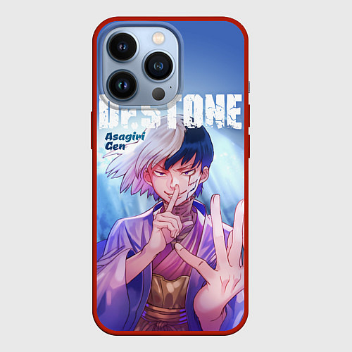 Чехол iPhone 13 Pro Asagiri Gen / 3D-Красный – фото 1