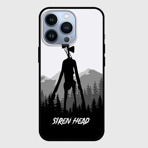 Чехол iPhone 13 Pro SIREN HEAD DARK FOREST / 3D-Черный – фото 1