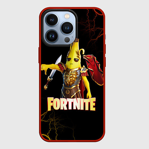 Чехол iPhone 13 Pro Fortnite Potassius Peels Peely / 3D-Красный – фото 1