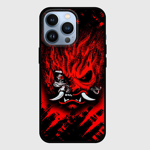 Чехол iPhone 13 Pro SAMURAI KEANU REEVES RED / 3D-Черный – фото 1