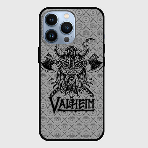 Чехол iPhone 13 Pro Valheim Viking dark / 3D-Черный – фото 1