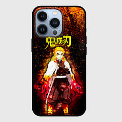 Чехол для iPhone 13 Pro Кёджуро Ренгоку Kimetsu no Yaiba, цвет: 3D-черный